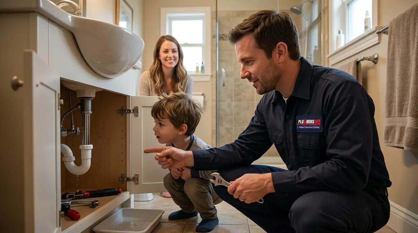 Licensed plumber at work in Monee, IL